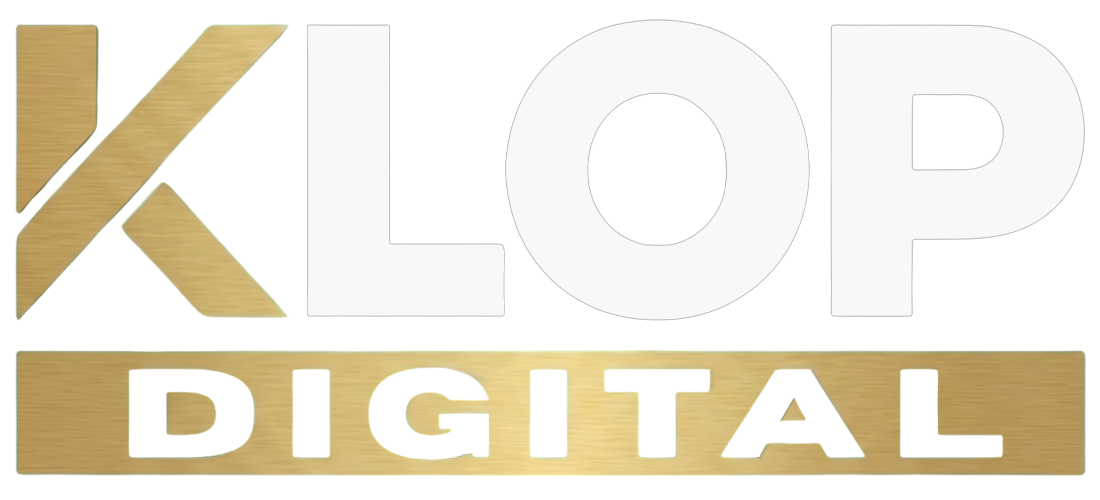KLOP DIGITAL WHITE LOGO